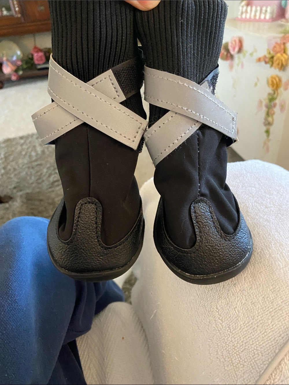 Good2Go Black Dog All-Weather Boots with Reflective Trim - Picture 4 of 5